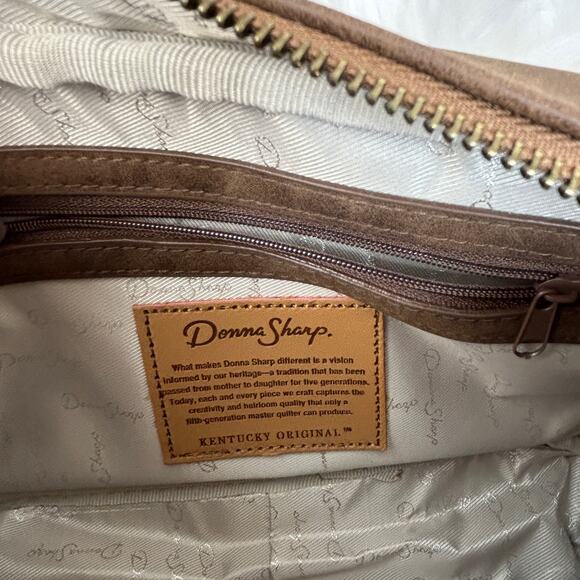 Vintage Donna Sharp Boho Patchwork Crossbody Bag Adjustable Strap Flap Closure - Picture 9 of 11